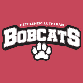 BOBCATS PAW BLACK AND WHITE - Youth Core Cotton Tee Design