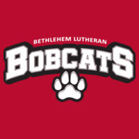 BOBCATS PAW BLACK AND WHITE - Ladies Core Cotton Tee Design