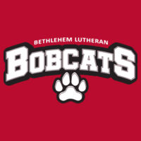 BOBCATS PAW BLACK AND WHITE - Youth Long Sleeve Core Cotton Tee Design