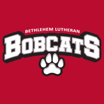 BOBCATS PAW BLACK AND WHITE - Youth Long Sleeve Core Cotton Tee Design