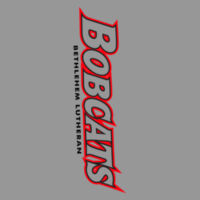BOBCATS TXT RED AND BLACK - Youth Perfect Tri ® Long Sleeve Hoodie Design