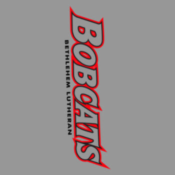 BOBCATS TXT RED AND BLACK - Youth Perfect Tri ® Long Sleeve Hoodie Design