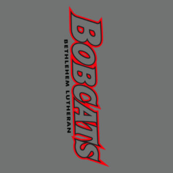 BOBCATS TXT RED AND BLACK - Perfect Tri ® Long Sleeve Hoodie Design