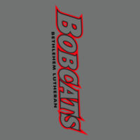 BOBCATS TXT RED AND BLACK - Women's Perfect Tri ® Long Sleeve Hoodie Design