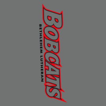 BOBCATS TXT RED AND BLACK - Women's Perfect Tri ® Long Sleeve Hoodie Design